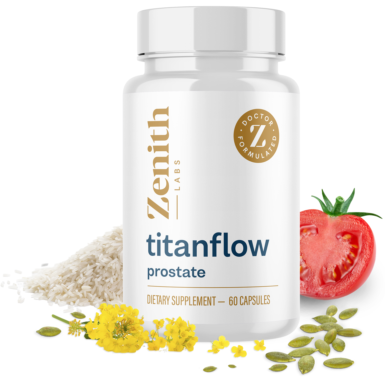 TitanFlow Official Supplement Bottle